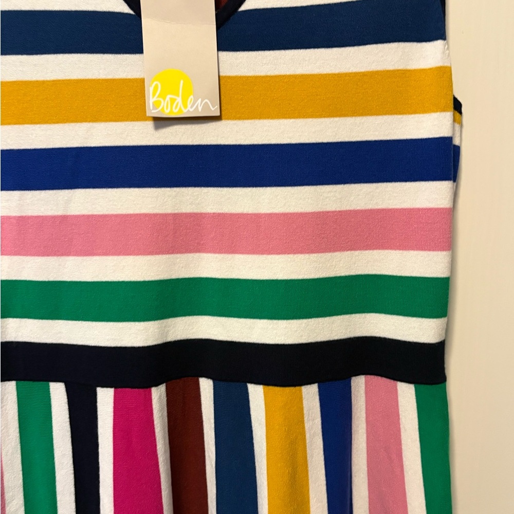 NWT Boden Gracie striped knitted sweater dress sleeveless women’s 12 uk 16 new - Picture 3 of 7